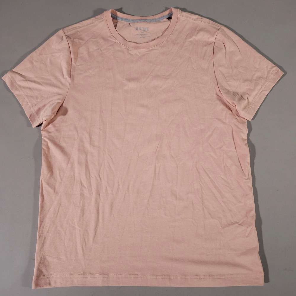 Rhone T-Shirt Mens XL Pink Pima Cotton Blend Short Sleeve Crew Neck 100908